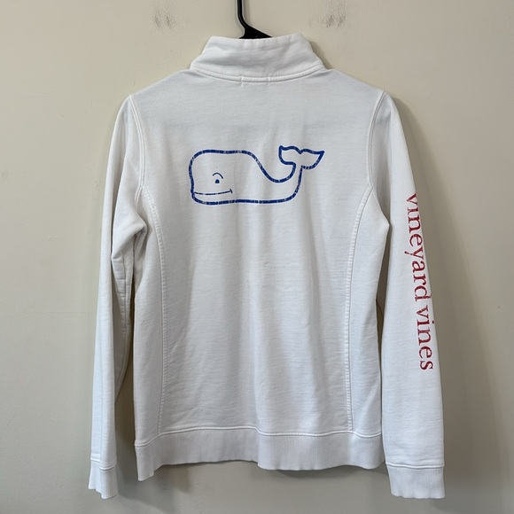 Vineyard Vines Shep Quarter Zip Knit Shirt Red White Blue Size Small - Picture 7 of 9